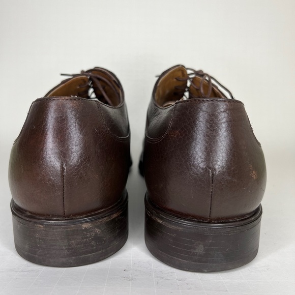 Santoni Oxfords Lace Up Dress Shoes Men Size 13D Brown Leather Made In Italy main image 11